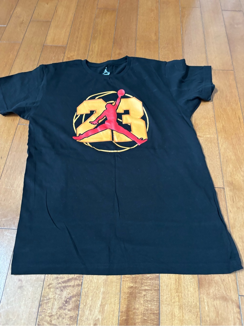 Jordan Men's Medium Black Graphic '23' Jumpman Logo T-Shirt NWOT Short Sleeve